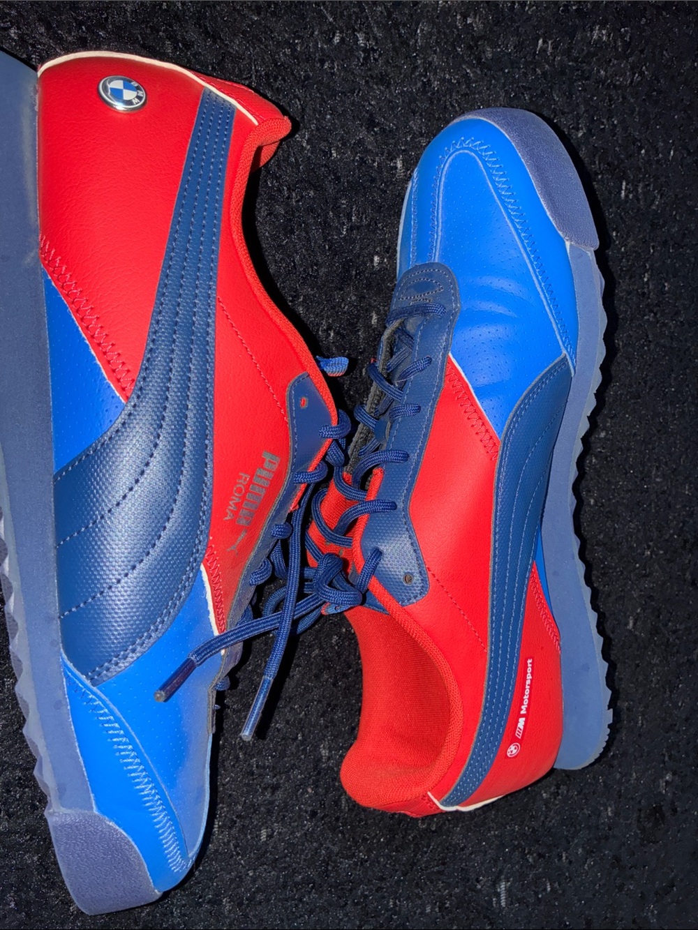 Puma Low-Top Sneakers in Blue and Red